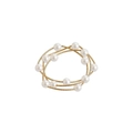 Multi-Loop Bracelet Hair Tie (9) / Gold White