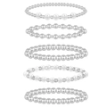 5-Piece Bracelet Set (10) / Silver