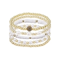 7-Piece Holiday Style Micro-Pave Bracelet Set / 7 Pieces / Gold