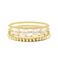 Paperclip Chain Pearl 4-Piece Set (31) / 4 Pieces / Gold