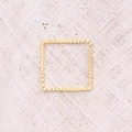 Geprägter Quadratischer Verbindungsring (gold) | 30 Stück/paket / 14 X 14 Mm