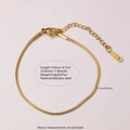 6658 Round Snake Bracelet Gold