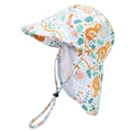 Cartoon animal print baby sun hat with neck flap and breathable mesh for outdoor protection - 50cm (1-3 Years) / Lion