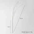 White Christmas sequin spray decorative branch with sparkling beads 90cm height - 90cm White Style (Weight Approx. 29g)