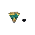 Spilla smaltata natura con montagna e falò per zaino da viaggio e escursioni - Stile Triangolo Nature (Goccia d'Olio)