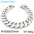 Antique Silver Necklace Kn286223-kjx