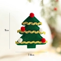 Felt Christmas tree ornament with golden trim and colorful pom-poms for festive decoration - Felt Christmas Tree