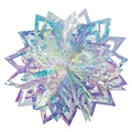 Holographic star snowflake hanging ornament for Christmas party, window display and holiday decor. - Star Ball 30CM