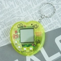 Heart-shaped Pet Machine [transparent Yellow] Comes With A Free Battery And Keychain.