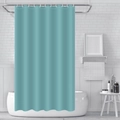 Wasserdichter cyan PEVA Duschvorhang mit weißen Ziernähten für Badezimmer Badewannen - 90*180 / Dunkelgrün
