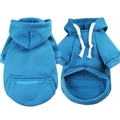 (anhui) Sweat-shirt À Poche Zippée Pour Gros Chien Bleu Lac / Xs (poitrine 32 Cm Environ 1 À 3 Chats)