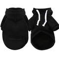 ✪✠ฅฅ✠✪ (anhuifa) Sweat-shirt Avec Poche Zippée Big Dog Noir✪✠ฅฅ✠✪ / ✪✠ฅฅ✠✪xs (environ 1 À 3 Chats)✪✠ฅฅ✠✪