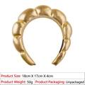 1# Leather Gold Headband