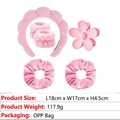 2# 6PCS Flower Set Pink