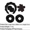 8# 6PCS Flower Set Black