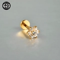 Gold / Rod Thickness And Length: 1.2 X 8 Mm