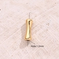 Perline Di Bambù Dorate Grandi [145 X 5 Mm (apertura: 12 Mm)] | 20 Pezzi/confezione