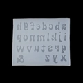 Translucent white lowercase alphabet silicone mold for baking and chocolate crafts - 3#-Lowercase Letters (Transparent) / Clear