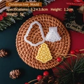 Christmas tree shaped cookie cutter and stamp tool set for DIY festive holiday baking - E3029-Christmas Tree