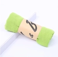 Grass green cotton linen scarf with craft paper band roll wrap for gift packaging - 160*50CM / Light Green