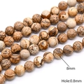 Jaspis / 8mm (48 Pcs/Streng/38g)