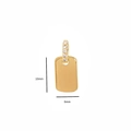Square Plate Pendant