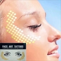 Metallic gold freckle star face tattoos for festival parties and makeup art - 28# Gold Scales Bronzing Tattoo