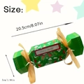 Green candy shaped Christmas money gift box with festive patterns measuring 20.5cm long - Green Christmas