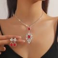 Bl025-sneeuwvlok Tweedelige Set-rood
