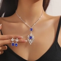 Bl025-snowflake Tweedelige Set-koningsblauw