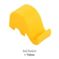 Cute yellow elephant phone stand with portable design and minimalist animal silhouette - Orange