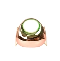 Borsa a mano sfumata da rosa arancio a verde con finitura metallica e catena dorata - Verde Gradiente