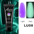 Φωτεινό Acryl Gel 15ml LU08 μωβ στο φως και πράσινη φωσφορίζουσα λάμψη στο σκοτάδι - Φωτεινό Μέντα (LU08)