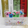 Set of 5 colorful cartoon monster birthday candles in a clear display gift box - Animal Monster Candle