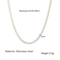 3 Mm 45 Cm Klingenkette In Stahlfarbe