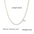 3mm50cm Stahlfarbene Klingenkette