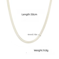 4 Mm 50 Cm Stahlfarbene Klingenkette
