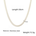 5mm50cm Stahlfarbene Klingenkette