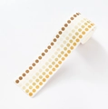 Cinta adhesiva washi de puntos con degradado en tonos tierra para diario y DIY - Sauce Amarillo Claro