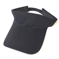 Visière de sport noire classique en coton pour le soleil au design minimaliste - Adulte 56-60cm / Noir