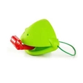 Groene kikker siliconen hittebestendige ovenwant met rode antislip tong en ophangoog - Set voor 1 Speler (1 Masker + 1 Tong / Geen Kaarten) OPP-zak