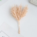 Artificial light beige miscanthus bundle for DIY floral arrangements and home decor - Orange