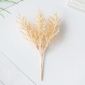 Artificial cedar sprigs in beige for DIY floral arrangements and home decor - Light Champagne