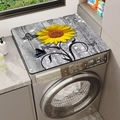Diatomeeënaarde wasmachine afdekmat zonnebloem patroon stofdicht waterdicht bescherming - 40*40cm / Zonnebloem Vlinder