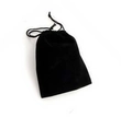 Portable black velvet drawstring storage pouch for facial gua sha massage tool - Velvet Pouch / Black