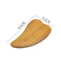 Traditional Vietnamese fragrant wood gua sha board massager tool size 9.5x5.5cm - Scented Wood Single Opening Triangle