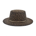 Dettaglio del cappello in feltro maculato con elegante fascia decorativa in oro - M (56-58cm) / Verde Militare