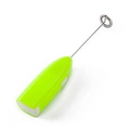 Handheld electric milk frother in green with stainless steel whisk for kitchen use - Electric / Standard / Green