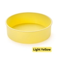 Light yellow round silicone cake baking mold with smooth edges for oven use - Light Yellow