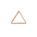 Ciondolo a triangolo lucido oro rosa per la creazione di collane e orecchini fai-da-te - Oro rosa